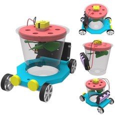 진공 청소기 자동차 만들기 고속모터 청소차 먼지흡입 공기압력 원리학습 DIY (1인용)