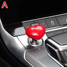 차량용 소품 ​ 하트 모양 자동차 원 클릭 시작 버튼 로커 장식 스티커 엔진 중지 레버 스타터 커버 액세서리, Red, 1개