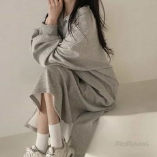 로랑마켓 카라 기모 원피스 체형커버원피스 임부원피스 기모롱원피스