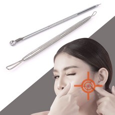 피지압출기 피지 제거기 블랙헤드스틱 여드름압출기 ksw+6432nF, 본상품선택, 원형