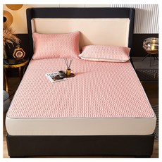 涼蓆 涼感床墊 涼感床包 涼墊 涼感墊 冰涼墊 涼感床單 涼感冰絲床墊, 粉,單人 (送一組枕頭套), 1個