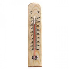 어렌델 나무 온도계 벽걸이 아날로그 온도측정기, 본상품