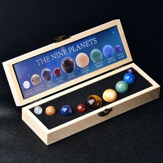 태양계 행성 인테리어 키트 과학 세트 교구 우주 모형, 8개 행성 상자 세트 (오팔 스타일)