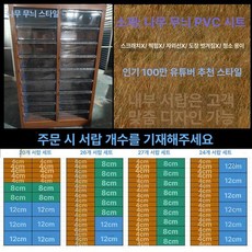 네일샵 서랍장 메니큐어 진열장 네일하부장 정리 수납함, 1.4mm, 프리미엄 페인티드 우드 패턴 스티커 버전