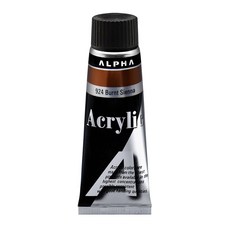 알파 실버레벨 아크릴물감 50ml 낱색 (옵션선택), 924 Burnt Sienna