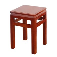 원목 사각 스툴 인테리어 간이 보조의자 월넛 사각스툴 벤치 우드 체어, L. 원목색상 높이 45cm 측면