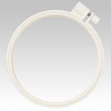 【可樂牌Clover】日本製彩色刺繡框 10、12、15cm (57-258 57-261 57-264 57-266), 1個, 57-262: 12cm 白, 白