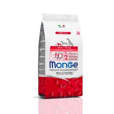 DOG 몬지 내추럴 슈퍼프리미엄 미니 퍼피&주니어 치킨 3kg / 생후 2개월 이후 ~ 12개월 어린 반려견, 1개, 닭