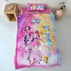 캐치티니핑 유아동차렵이불, 핑크