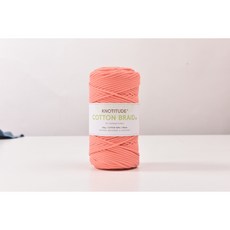 3mm 고급 마크라메실 순면우동사 100m 네트백 스트링 컬러우동실 코튼 브레이드 색실, 17-Apricot