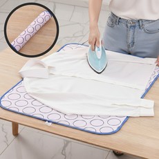다비온 접이식 6중 단열 도톰한 방수 스팀 다림질 매트, 퍼플