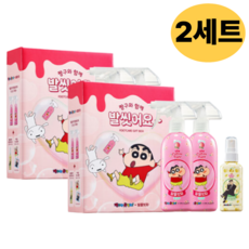 온더바디 발을씻자 코튼 풋샴푸 짱구에디션 기획, 385ml, 2개, 2개입