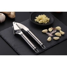 生活小鋪 德國kunzhan304不銹鋼壓蒜器 蒜泥器 蒜蓉器 304不鏽鋼材質 輕鬆壓蒜 省時省力, 1個