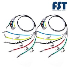 유동채비 도다리 감성돔 원투낚시 오색 컬러원투채비 스네이크 천칭채비세트 색상랜덤, 1세트, 10개입