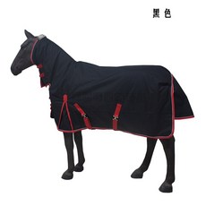 HILASON 1200D 투표율 라이트 말 방수 시트 겨울 호스 레인 겨울용 75인치, 블랙레드밴드63 중등145cm