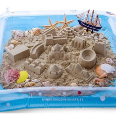 마일드데코 매트가있는 스타샌드 엄마표 촉촉이 모래놀이, 1kg, 모래갯수, 1개