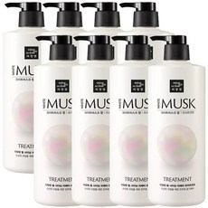 미쟝센 펄샤이닝 퍼퓸 트리트먼트 화이트머스크향 1000ml x 8개, 1L