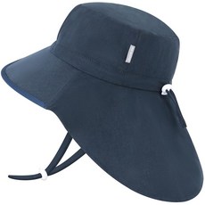 Duoyeree 자외선 차단 유아용 햇빛 차단 모자 - UPF 50+ 아동용 해변 및 여름 모자 - 남아 및 여아용 넓은 챙 모자 1b3-로즈, 5-12 Years, 1a4-네이비