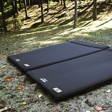 케븐 2인용 원터치 자동충전매트 블랙 에어펌프 내장형 자충매트 대형 캠핑매트 더블 에어매트