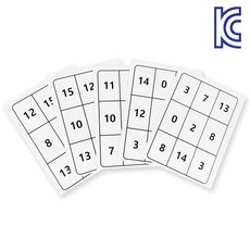 [KC인증] JL매직 관객이 생각한 숫자를 카드를 통해 마술사가 맞히는 마술 숫자카드(1~15), 1세트