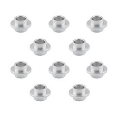 지앤링 10개 롤러 스케이트 베어링 스페이서 8mm 축 와셔 은색 알루미늄 합금 아이스 스케이트용