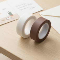 다용도 강력 접착 포장 테이프 롤 2p 세트, 2개, 반투명