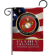 해병대 미국 가족 명예 정원 깃발 군대 USMC Semper Marine Corps US Family Honor Garden Flag Armed Forces USMC Semper