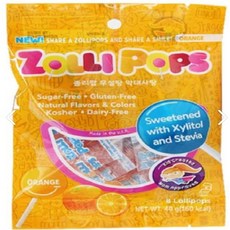졸리팝 막대사탕 오렌지맛, 40g, 1개