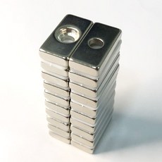 [제이스마그네트] 20x10x4(6.5x4.2) 초강력 블럭 사라 자석, 20p세트 20x10x4(6.5x4.2)
