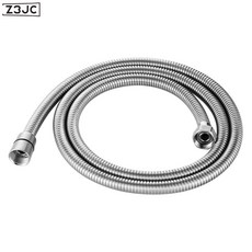 Z3JC 馬桶水管噴槍伸縮軟管婦洗器電話線彈簧管淋浴花灑龍頭配件, 1.5米不鏽鋼花灑管:如圖, 1cm