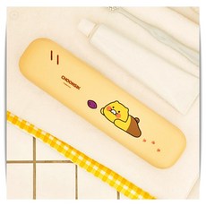 카카오프렌즈 칫솔살균기 춘식이 옐로우 휴대용 UV 살균 케이스