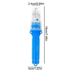 CAffymtkji 선박 항해등 네이게이션 정박등 호환 2025년 신형 보트 플레어 해안경비대 승인 해양용 지능형 라이트 방수 비상 낚시용 그물용 시각적 조난 신호 안전 키트, Blue light