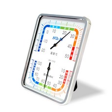 Dr.AV 溫濕度計 方型超大面板 指針式六段彩色溫濕度計 GM-1310, 1個