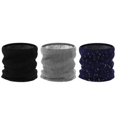 Shyyween 3팩 겨울 넥 게이터 워머 방수 남성 여성용 스키 넥 워머 페이스 마스크 커버 스카프 보온 두껍고 따뜻한 플리스 안감 추운 날씨 스포츠 스키 캠핑 하이킹용