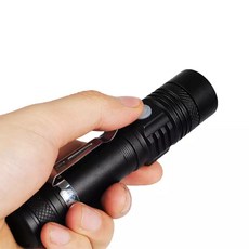 빅세일 클립후레쉬 충전식 xhp50 후레쉬 손전등 스트롱 줌라이트 LED 낚시 캠핑 미니 랜턴, 1개, 클립후레쉬+배터리1200mah