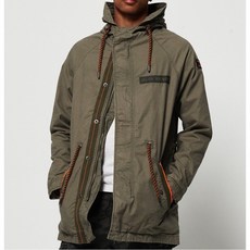 極度乾燥 Superdry M51 N3B 中長版 飛行軍裝夾克外套, 復古軍綠卡其,XXL, 1個