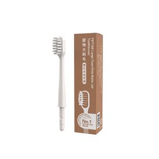 PORClean PET100寵物大刷毛雙孔水柱牙刷 寵物口腔清潔配件 大刷毛設計 適用沖牙機 日常護理, 1個, 一個