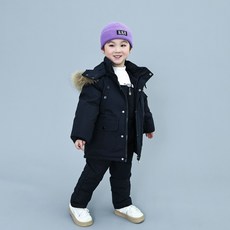 모아나리 최신상 키즈 공용 썰매 스키복 올인원세트 상하복 멜빵 스키바지 방한복 눈썰매