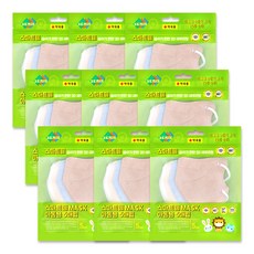 스마트웰 숨쉬기 편한 2D 새부리마스크 아동용, 혼합, 9개, 5개입