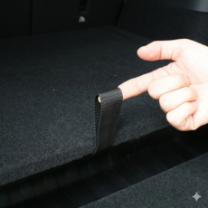 누비엘라 테슬라 모델Y 트렁크 손잡이 스트랩 로프, 1개, 블랙