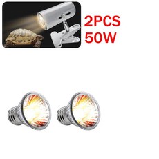 발열전구 온열 열등 파충류 램프 UVA UVB 30 반려동물 열 거북이 베이킹 UV 전구 양서류 도마뱀 온도 25 W 50 75W 1-3개, 50w 2pcs