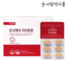 인사케어 치아 탄탄 칼슘 이가 튼튼 프로폴리스 비타민C 영양제, 1개, 60정