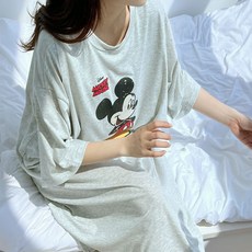 디즈니 정품 박시 미키 수유 원피스 빅사이즈 수유복 롱 임부복