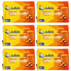 예이니종합물류 줄리스 피넛버터 샌드위치 (180g)수입과자 크래커 오예스 곡물, 150g, 6개