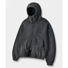 브랜드정품 디미트리 블랙 바라클라바 슬래쉬 후드 집업_스웻 피그먼트 차콜 345070