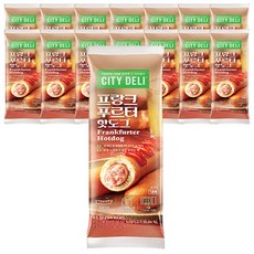 삼립 시티델리 프랑크푸르터 핫도그 85g x 15개 / 간식 소시지 냉동핫도그