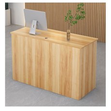 카운터 계산대 인포데스크 데스크 우드 원목 안내데스크 접수대 접수 테이블, 전 얕은 호두