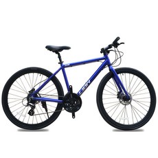 24단 하이브리드 자전거 시마노부품 유압브레이크 운동용 출퇴근 통학, 블루S사이즈, 1개, 168cm