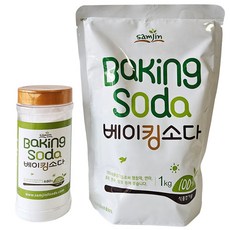 삼진식품 베이킹소다 480g(용기형)+1kg(리필형) 세트 식용 과일세척, 1개, 1.48kg