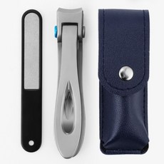 不鏽鋼16mm大剪口 專業指甲刀 厚硬指甲 灰指甲剋星指甲剪, 1個, （大號）大口剪銀色色+皮套,1入